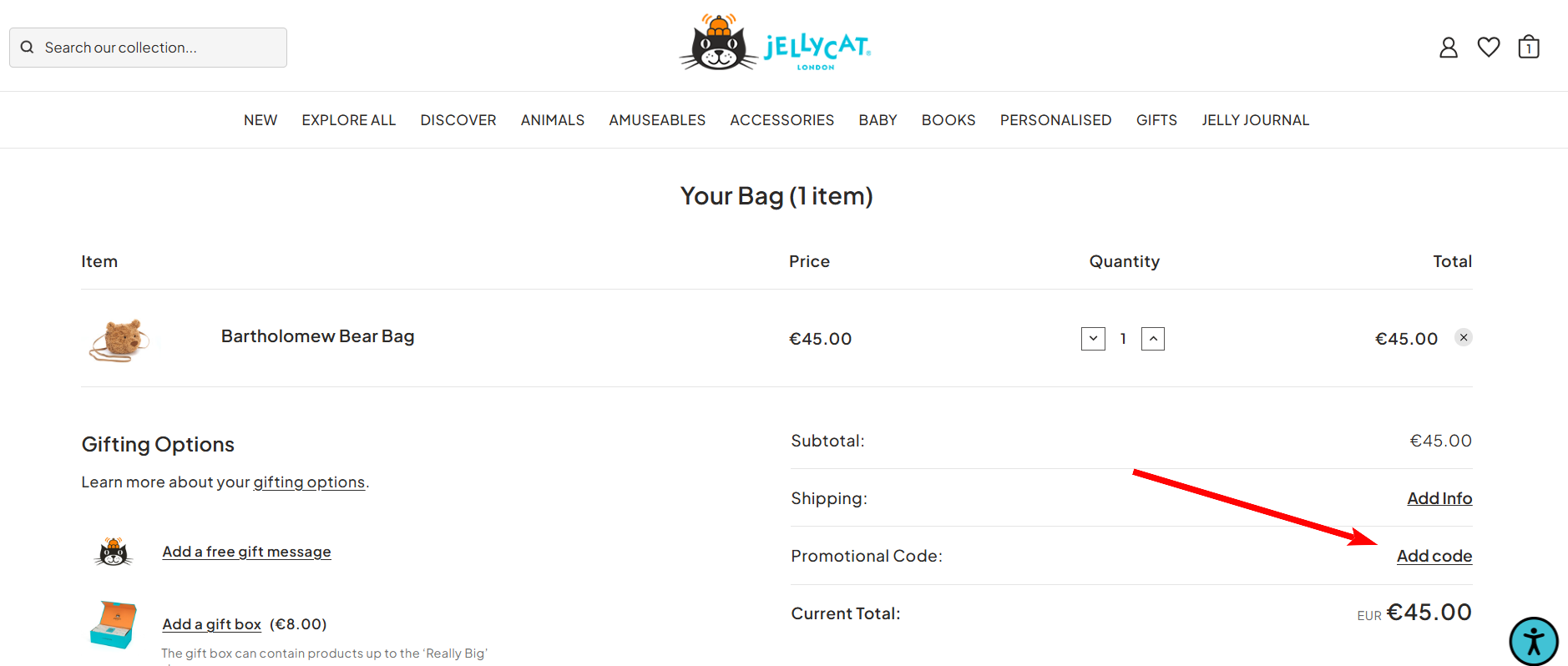 “How to activate a Jellycat promo code”